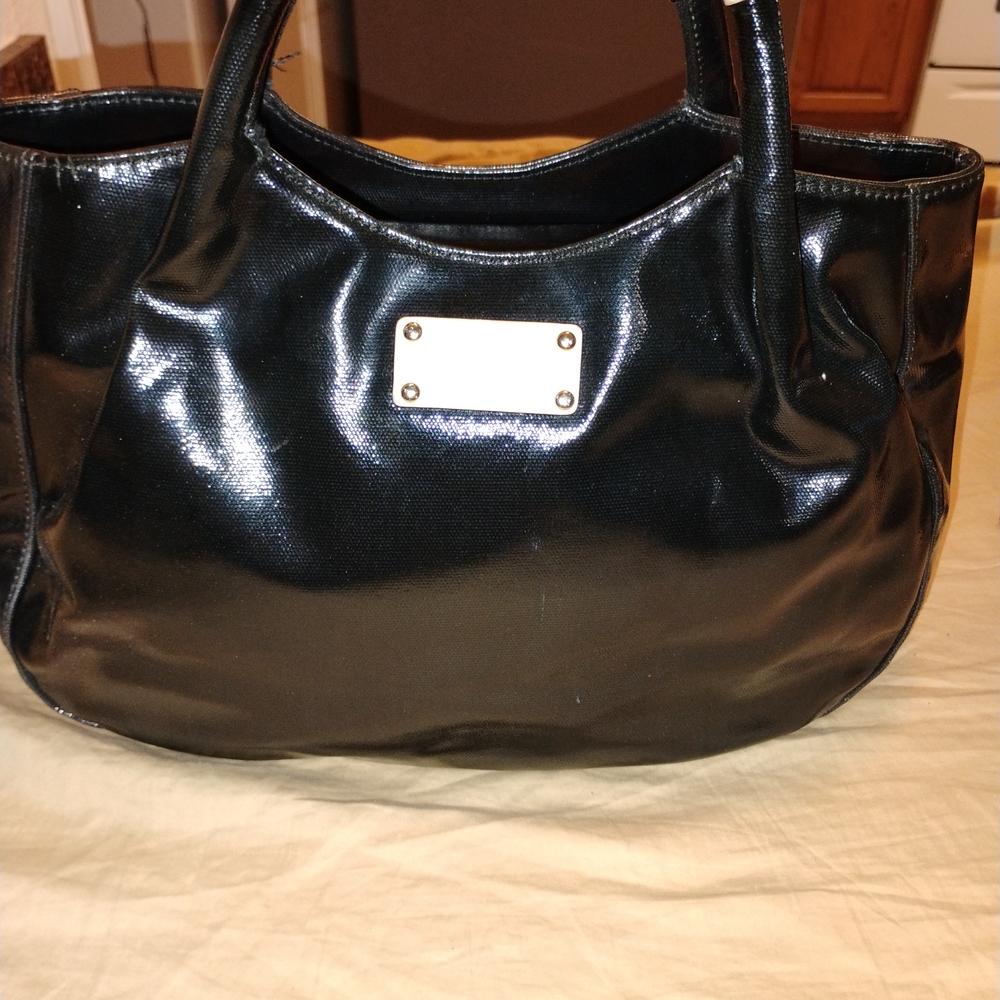 Kate Spade Shiny Black Shoulder Bag